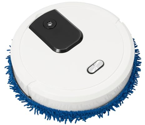 Beaudreaul Robot limpiadora inteligente 5 W, 10000 rpm, 360°, detección de limpieza en húmedo y ARY, doble propósito, para salón, estudio, balcones, etc