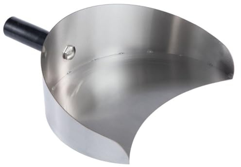Köttfångarpanna – grillspade i rostfritt stål | robust handhållen matlagningstillbehör för restauranger och hemmabruk, rotisserie Shawarma, kebab, grillmaskiner, enkel hantering 22,5 x 17,5 x 8 cm
