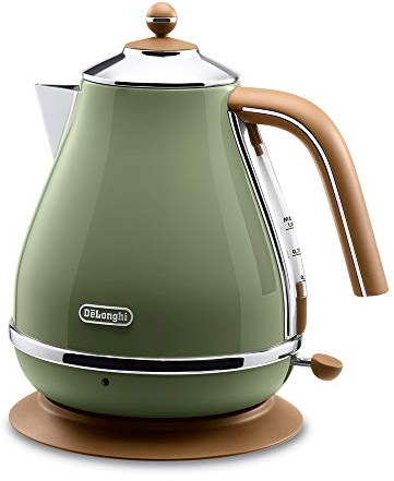 Delonghi Electric kettle (1.0L)「ICONA Vintage Collection」 KBOV1200J-GR (Olive green)【Japan Domestic genuine products】