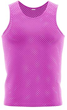 10x Trainingsleibchen/Markierungshemden/Leibchen 6 Farben/alle Größen lieferbar PINK, Größe: Mini