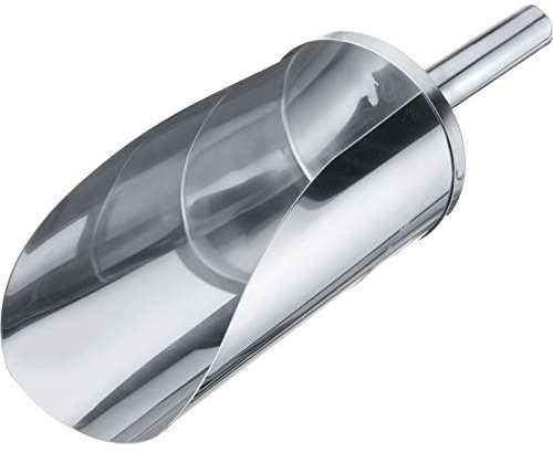 Westmark Back-/Abwiege-/Abfüllschaufel, Füllvolumen: 600 ml (ca. 700 g Mehl), rund, Rostfreier Edelstahl, Silber, 91142270