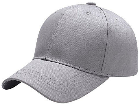 Breampot Baseball Cap Herren Damen Unisex Kappe Verstellbar Baseboard Baseballkappe Mütze Outdoor Baseballkappe (Grau)