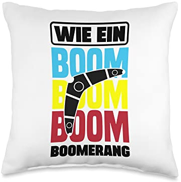 Boomerang Graphic Boomerang Player Boomerang Thrower Sports Throw Pillow