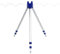 Aluminum Folding Fishing Rods Tripod with 3 Sections Retractable Fishing Rod Bracket for Outdoor Beach Travel Camping Fishing Stand Rest Tackle