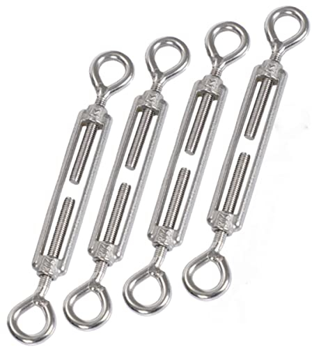 HOUSON M4/M5/M6/M8 304 - Tensor de gancho y ojo de acero inoxidable ligero (M6 OO)