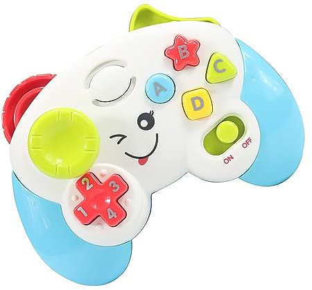 Drfeify Controlador de juegos de bebé, colores vivos, mando a distancia educativo para bebés