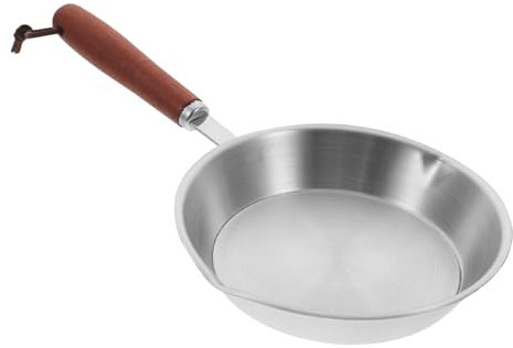 PRETYZOOM Mini Poêle Inox 12 Cm Poêle À Frire Sans Revêtement Antiadhésive À Pancake Et Omelette Compatible Induction De Cuisine