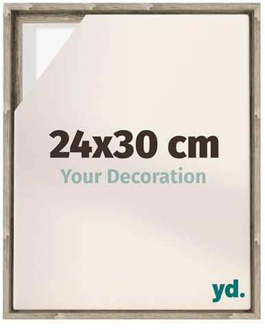 yd. Your Decoration - Cornice a cassetta per tela 24x30 - Rovere - Compatibile con telaio - MDF - Lyon
