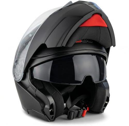 3GO Herren Helmets Helm fürs gesamte Gesicht, Mattes schwarz, M