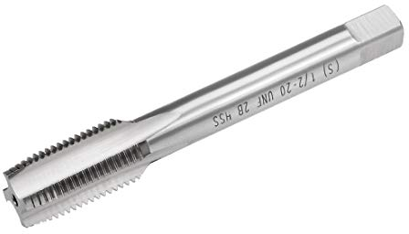 sourcing map Maschinengewindebohrer 2B Klasse 4 Flöten Schnellarbeitsstahl, 1/2-20 UNF, Gewindeschneiden Fräsen Gewindebohrer