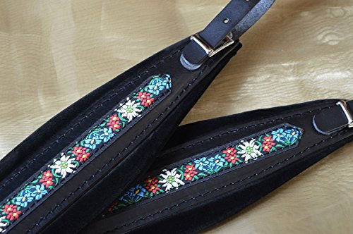 Gurte für Akkordeon Akkordeongurte Akkordeonriemen FOLK 8 CM DELUXE 100% italienische Produktion