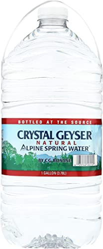 Crystal Geyser Alpine Spring Water, 1 Gal Bottle, 6/Carton