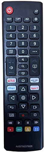 AKB76037605 Universal Remote Control compatible TVs AKB76037605 AKB76040301 AKB76037606 - No Setup Required Infrared TV Remote Control