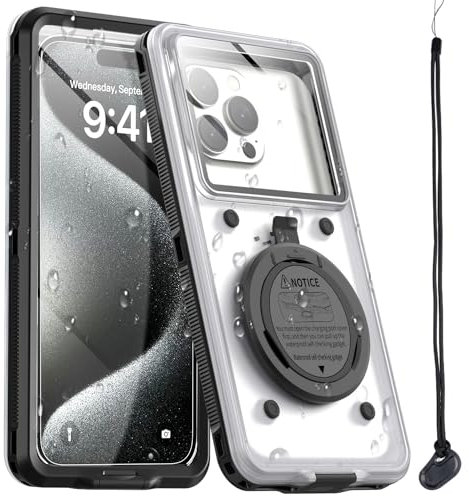 AICase wasserdichte Handyhülle Unterwassergehäuse; Universelle Handytasche für iPhone 15/14/13/12/11/Plus/Pro Max, Samsung Galaxy S24/S23/A54/A53/A52, Google Pixel, Xiaomi Redmi Huawei LG