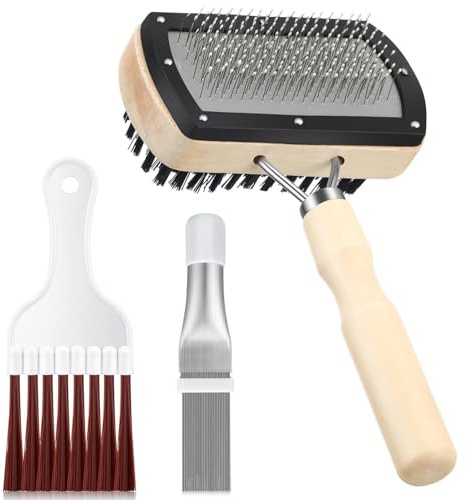 Pulitore per condizionatori d'aria, piastra per capelli AC Fine Comb, detergente per bobine AC, 3 pezzi, set di pulizia 'aria condizionata, spazzola per la pulizia dei circuiti di raffreddamento