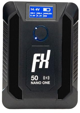 FXLION Nano ONE Wireless V-Mount Akku 50Wh mit USB C und D-Tap