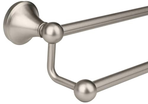 Ntipox Antique Bathroom Double-Towel Bar Brushed Nickel, 24 Inch Towel Racks for Bathroom Wall Mounted,Bathroom Accessories Towel Holder,Bathroom TwoTowel Rod Hanger
