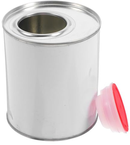 SHINEOFI Cubo Metálico Pequeño con Tapa Segura Resistente y Hermético para Pintura Almacenamiento Múltiple para Coche Hogar y Fiestas