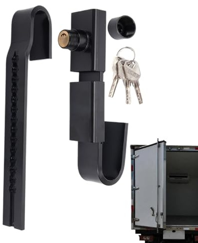 Cerradura Para Contenedor, Cerradura para Puertas de Almacén con 3 Llaves, Candado de Acero Ajustable para Transporte, Remolque, Carga, Almacenamiento y Camión