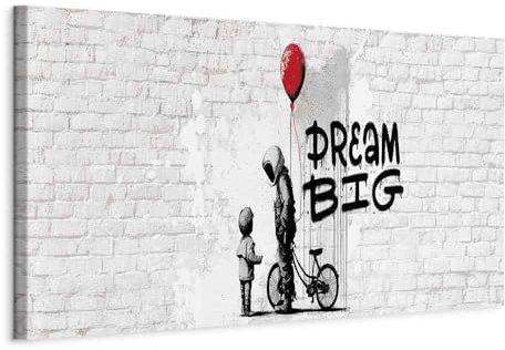 murando - Quadro Moderno Acustico Soggiorno, Strada Arte Graffiti, 90x30 cm | Chiodi Inclusi, 1 Pezzo, Pannelli Fonoassorbenti Decorativi, Protegge da Rumori, Produzione Europea
