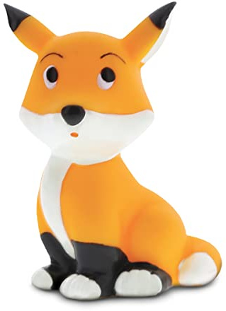 DolliBu Fox Bath Buddy Squirter - Floating Orange Fox Rubber Bath Toy, Fun Water Squirting Bathtime Play For Toddlers, Cute and Soft Wild Life Animal Toy For The Bathtub, Beach & Pool for Girls & Boys