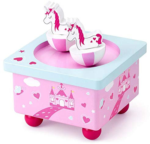 Mousehouse Gifts - Kinder Einhorn-Spieldose aus Holz - für Mädchen