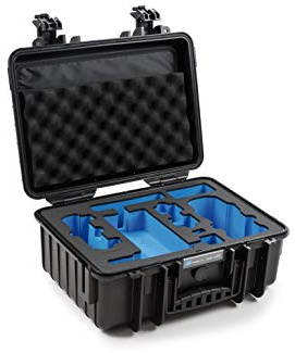 B&W Transportkoffer Outdoor - für DJI Mavic Air 2 Drohne oder DJI Mavic Air 2 Fly More Combo und Smart Controller Type 4000 - Schwarz - Wasserdicht nach IP67 Zertifizierung und Unverwüstlich