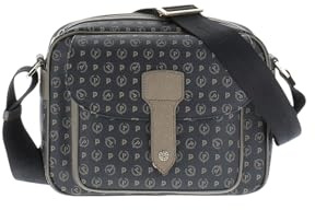 Pollini Borsa a tracolla Heritage Donna Pvc + Pelle Vit. (Nero/Bronzo)