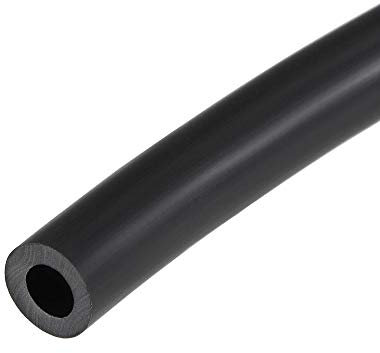 sourcing map Durite Lubrifiant Huile Tuyau 4mm ID x 7mm Diamètre Externe 3.3pieds Caoutchouc Eau Tuyau Tubes Noir