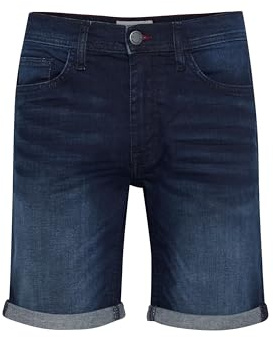 Blend 20713326 Short en Jean pour Homme 5 Poches avec Coupe Slim Twister Fit Slim/Regular Fit, Denim Dark Blue (200292), XL