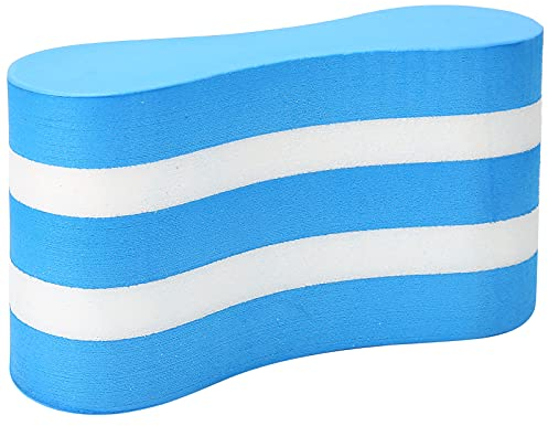 Alvinlite Pull Buoy Schwimmhilfe, Schwimmbrett Erwachsene, Unisex Pullbuoy Float Schwimmen Pull Buoy Trainingshilfe, aus Eva, für Erwachsene Senioren Kinder, Swimming Training, Blau-Weiße, 23x12x7cm
