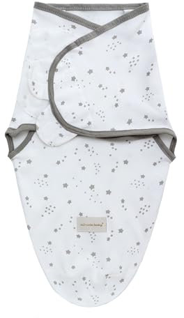 Baby Pucktuch Babydecke 100% Baumwolle Baby Pucksack Puckschlafsack Geschenkset für Junge Mädchen Unisex Neugeboren (Stern, L)