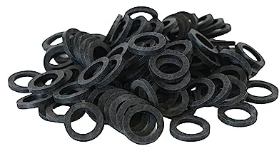 Junta Plana de Goma EPDM 1/2 Pulgada (18,5 x 12 x 2 mm) – Lote de 100 – Estanqueidad Segura para Agua, Calefacción y Fontanería