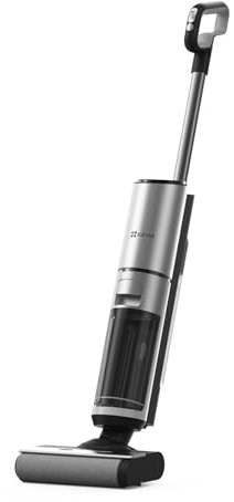 EZVIZ Aspirador Escoba sin Cable en Seco y Húmedo Inalámbrico,Fregasuelos Fregona Potente,Agua Electrolizada,Autolimpieza,Antibacterias y Antiolor,RH2