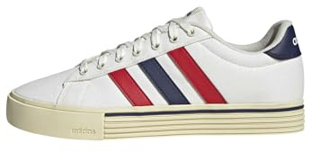 adidas Unisex Daily 4.0 Shoes, Off White/Better Scarlet/Dark Blue, 7.5 UK