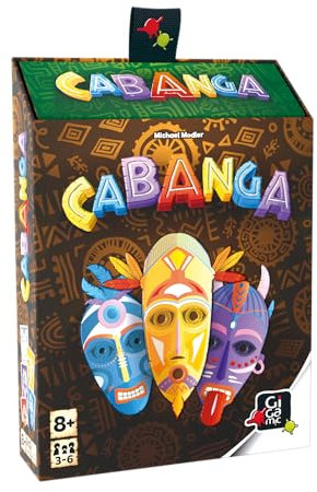 GIGAMIC - CABANGA - Jeu de Cartes stratégique aux Parties animées - Parties Rapides Entre Amis ou en Famille - De 3 à 6 Joueurs - Dès 8 Ans !