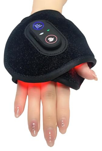 Kovaria TheraWrap Therapy Bandage Red Light Therapy Belt – 660nm & 850nm Infrared Lamp Promotes Blood Circulation and Reduces Swelling in The Arm, Wrist, Ankle, Foot (One Wrap)