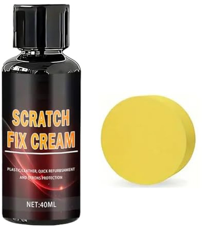 APGLSXY Scratch Fix krämflaska med svampapplikator för små skrapor och daglig ytbehandling vård i upprepade detaljuppgifter repreparera grädde vård skrapfinish svamp applikator flaska textur