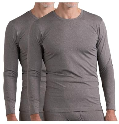 LAPASA män 1 & 2 pack innerfleece termounderkläder topp tunn & tjock skidfunktionsunderkläder termoskjorta för vintern M09 M55 M26 MEHRWEG