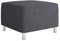 Mirjan24 Moderner Polsterhocker Dover, Sitzhocker Hocker Sitzbank Fußbank Pouf Farbauswahl (Alova 36)