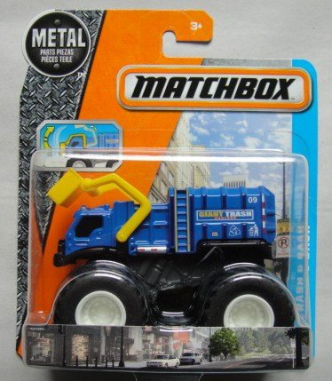 MATCHBOX Blauer Mülleimer und Basch