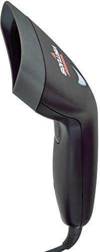 CCD streckkodsskanner, läsare, streckkodsläsare, handscanner Virtuos HT-10, USB (tangentbord/RS-232 emulering), svart