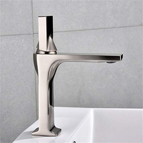 BKWZA Robinet De Salle De Bain Noir/Chrome/Blanc/Nickel Robinet Mitigeur Thermostatique (Robinetterie) Mitigeur De Lavabo Mitigeur De Lavabo Pour Lavabo