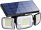 intelamp Solar Security Light Outdoor Motion Sensor 6000mAh Battery 270° 3 Modes Wall Lights Solar Flood Lights with Sensor Lights Garden for Gifts Front Door Garden Fence