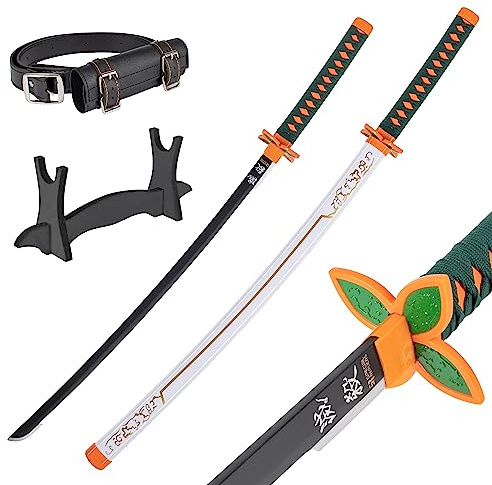 57 SPECIAL REPLICAS Anime Katana Cosplay Sword 105 cm / 41 inch – Bamboo Katana for Daemon Slayer Fans – Daemon Slayer Sword