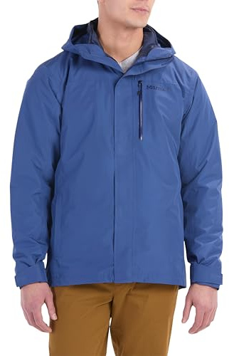 Marmot Män Ramble Component Jacket, Vattentät Jacka, Lätt 3 I 1 Regnjacka Med Huva, Vindtät Regnrock, Andningsbar Vindjacka För Löpning Och Vandring, Twilight Blue, L