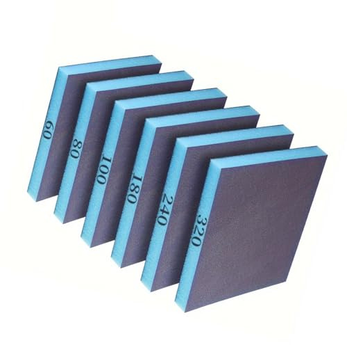 6 st slipsvamp 60 80 100 180 240 slipblock slipsvampar för metall sandpapper svamp slipblock