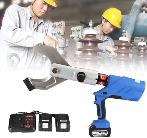 Hydraulic Cable Cutter, Electric Ratchet Wire Shears for Copper, Aluminum, Armoured Cables, Steel Strand, Wire Rope Cutting