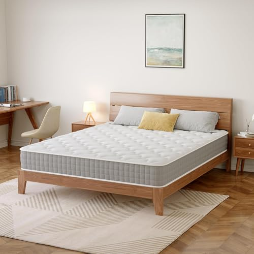 DEWINNER Matelas Ressorts Ensachés 160x200x20cm, Matelas de lit d'adulte, Matelas à Ressorts ensachés et à mémoire de Forme, Dureté Moyenne, Matelas 7 Zones, Soutien Parfait, Livraison sous Vide