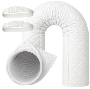 Portable AC Hose Insulation Sleeve - Air Conditioner Pipe Cover | Flexible Thermal Wrap Cooling Jacket for Home Office Dorm Apartment Garage Studio Vent Line Protector Summer Sealant Shield
